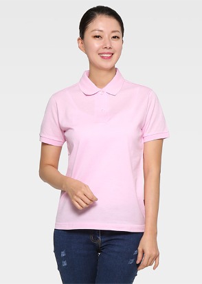 30수 PK 실켓 연분홍 반팔 티셔츠(남여공용)